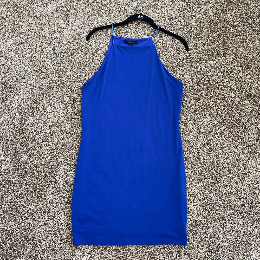 Forever 21 Women’s Cobalt Blue Bodycon Mini Dress